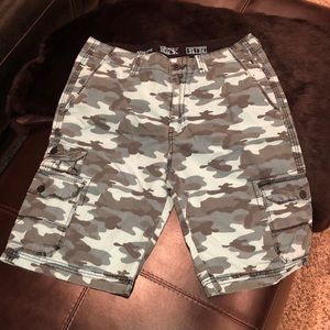 Buckle Black Cargo Shorts